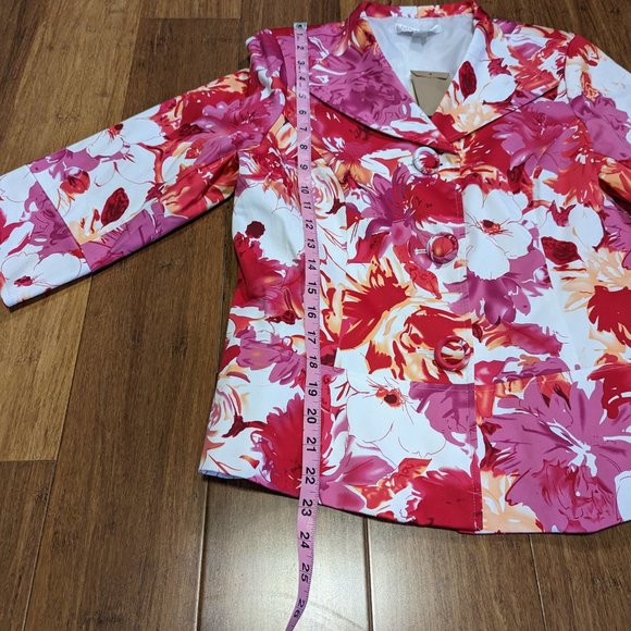 Coldwater Creek Floral Jacket/Blazer Petite - Picture 10 of 14